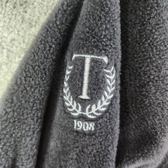 Mens Gray & Black Columbia Fleece Sweatshirt 1/4 Zip Long Sleeve Mock Neck M - Picture 7 of 12